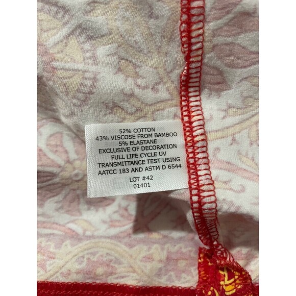 ๐ Coolibar UPF 50+ Tunic Dress Women's M Floral Geometric Boho Cotton Blend - Picture 13 of 14